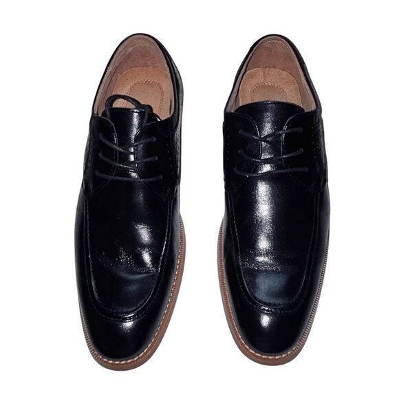 Stacy Adams Mens Leather Dress Shoes Fielding Moc Toe Oxford Black 9 D main image 7